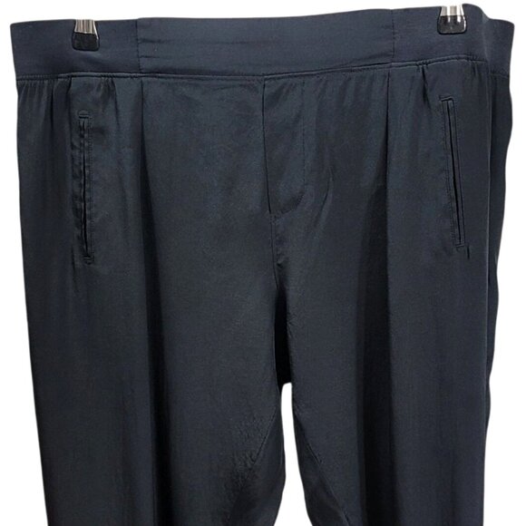 ATM Anthony Thomas Mellilo Silk Joggers Pants Black - Picture 3 of 9